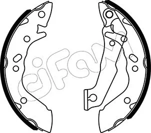 Brake Shoe Set (153-167)