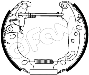 Brake Shoe Set (151-167)
