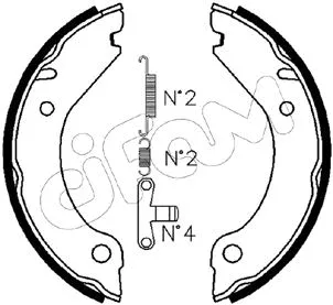 Brake Shoe Set, parking brake (153-473K)