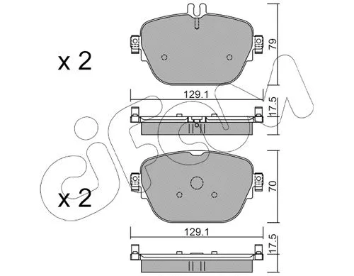 Brake Pad Set, disc brake (822-1138-0)