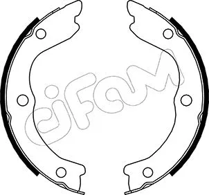Brake Shoe Set, parking brake (153-293)