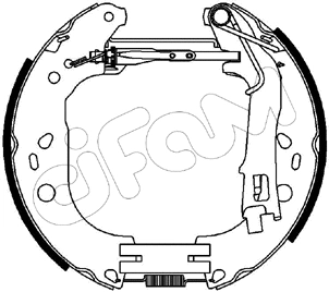 Brake Shoe Set (151-227)