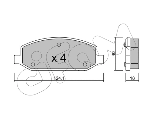 Brake Pad Set, disc brake (822-973-0)