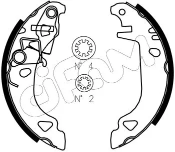 Brake Shoe Set (153-070J)