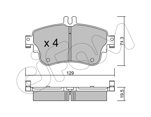 Brake Pad Set, disc brake (822-964-0)