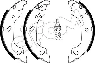 Brake Shoe Set (153-080)