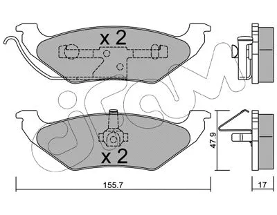 Brake Pad Set, disc brake (822-624-0)