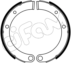 Brake Shoe Set, parking brake (153-672)