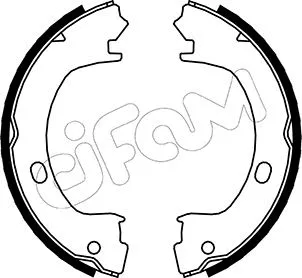 Brake Shoe Set, parking brake (153-031)