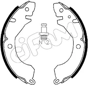 Brake Shoe Set (153-253)