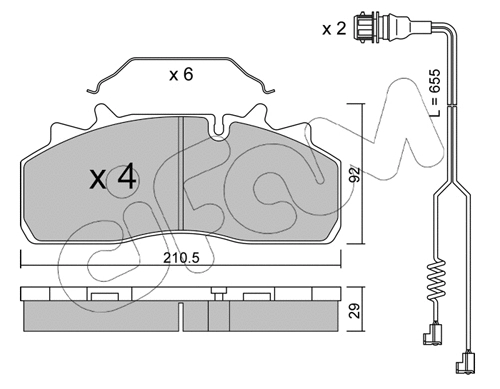Brake Pad Set, disc brake (822-932-1K)
