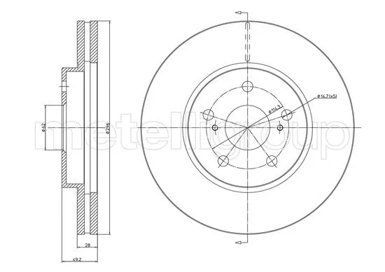 Brake Disc (800-1577C)
