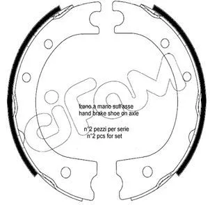 Brake Shoe Set, parking brake (153-704)