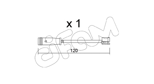 Warning Contact, brake pad wear (SU.398)