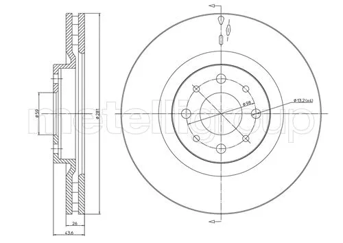 Brake Disc (800-571C)
