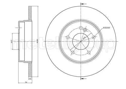 Brake Disc (800-522C)