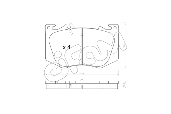 Brake Pad Set, disc brake (822-1269-0)