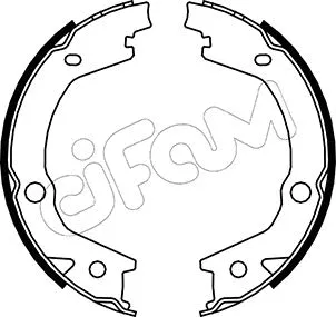 Brake Shoe Set, parking brake (153-184)
