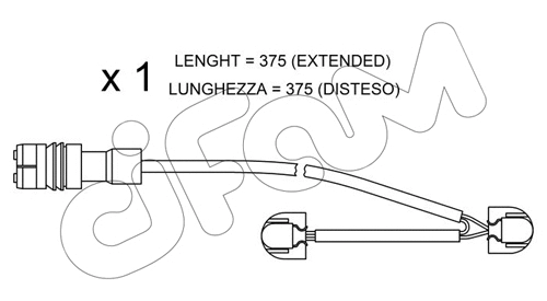 Warning Contact, brake pad wear (SU.267)