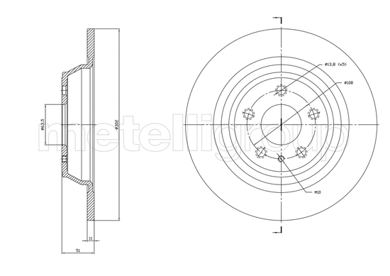 Brake Disc (800-1786C)