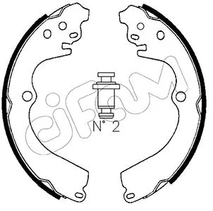 Brake Shoe Set (153-383)