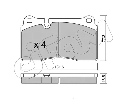 Brake Pad Set, disc brake (822-659-0)