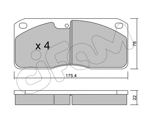 Brake Pad Set, disc brake (822-270-0)