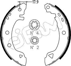 Brake Shoe Set (153-001)