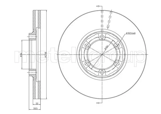 Brake Disc (800-1736)