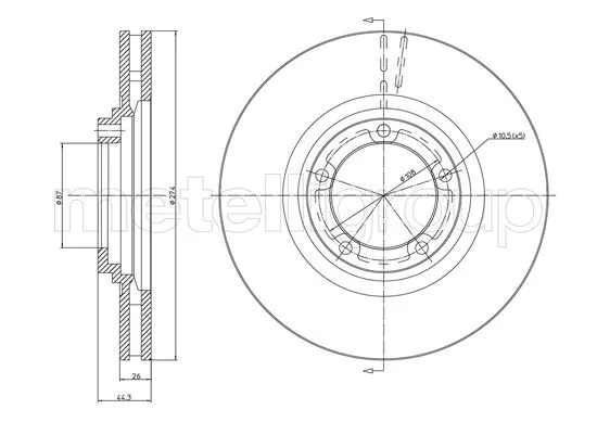 Brake Disc (800-1079C)