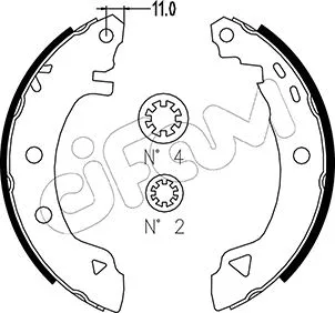 Brake Shoe Set (153-002)