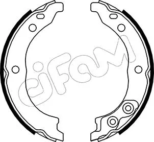 Brake Shoe Set, parking brake (153-089K)