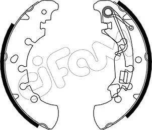 Brake Shoe Set (153-091)