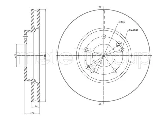 Brake Disc (800-1053C)
