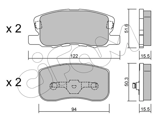 Brake Pad Set, disc brake (822-940-0)