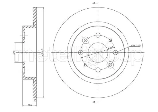 Brake Disc (800-1119C)