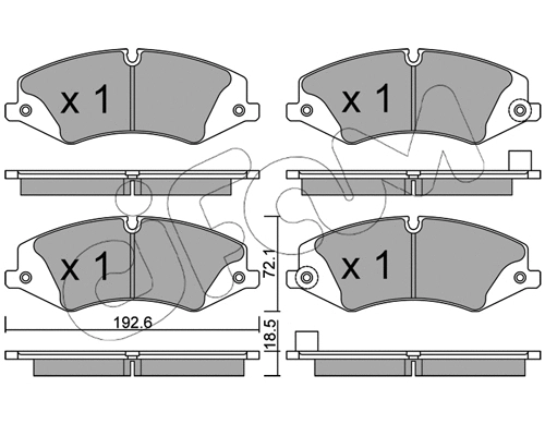 Brake Pad Set, disc brake (822-836-6)