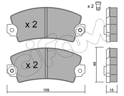 Brake Pad Set, disc brake (822-005-0)