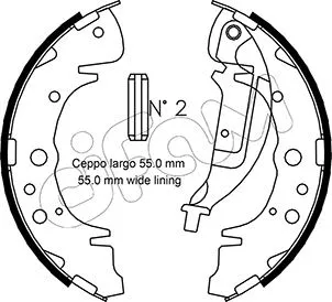 Brake Shoe Set (153-180)