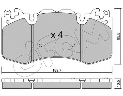 Brake Pad Set, disc brake (822-1024-0)