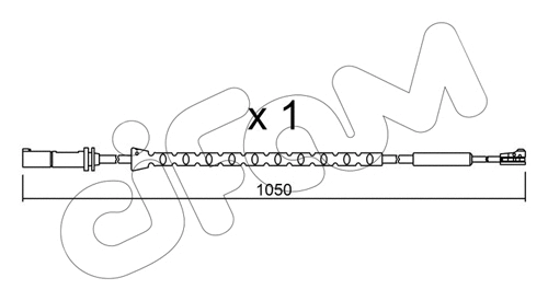 Warning Contact, brake pad wear (SU.310)