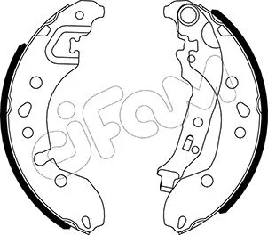 Brake Shoe Set (153-536)