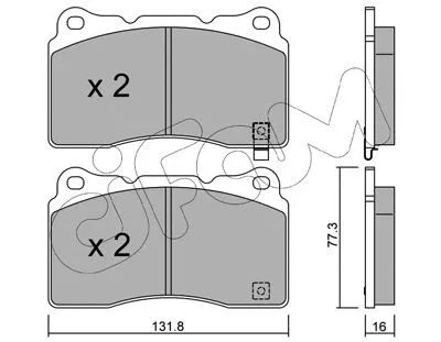 Brake Pad Set, disc brake (822-288-5)
