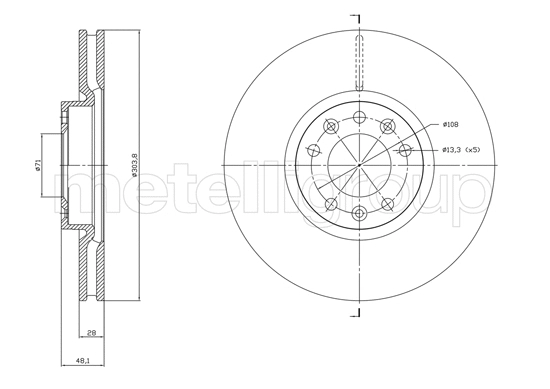 Brake Disc (800-1848C)