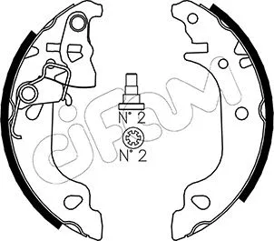 Brake Shoe Set (153-079)