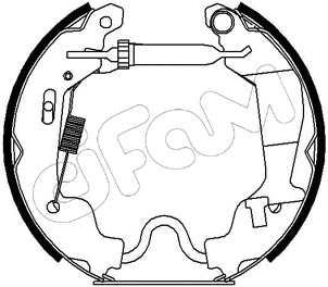 Brake Shoe Set (151-187)