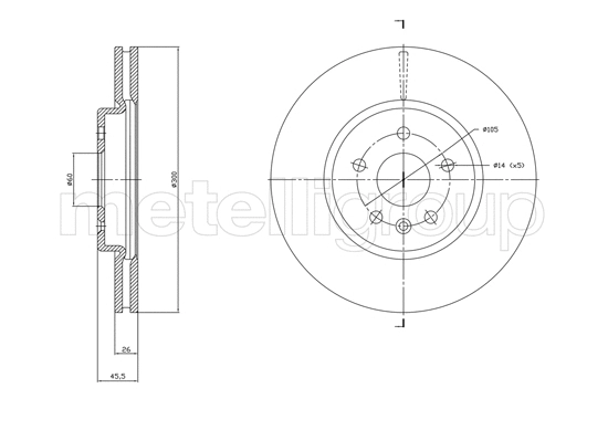 Brake Disc (800-1849C)