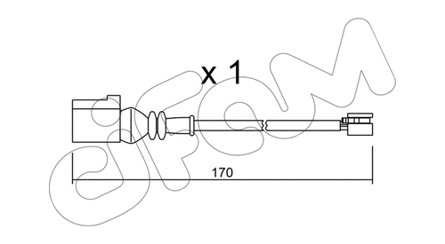 Warning Contact, brake pad wear (SU.289)