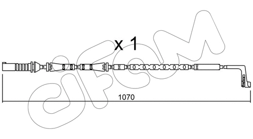Warning Contact, brake pad wear (SU.285)