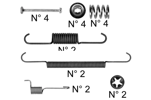 Accessory Kit, brake shoes (K459)